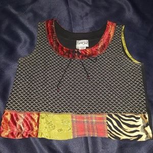 SZ MEDIUM SURYA CROP TOP MOSAIC OF DESIGNS